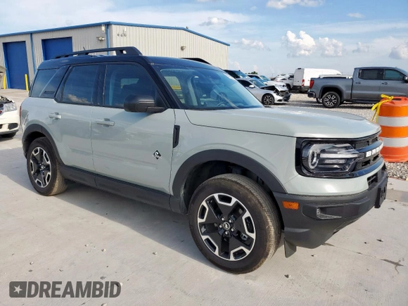 2024 Ford Bronco Sport Outer Banks with VIN 3FMCR9C67RRE16594, listed as a Copart auction lot 64382965 with 14,329 mi miles and Salvage title. Bid and sale history available at DreamBid. Image 4.