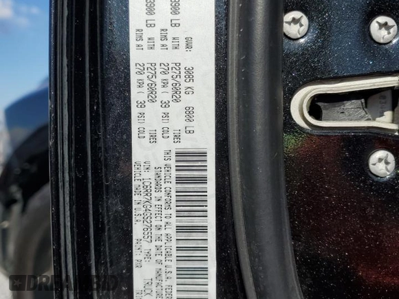 2016 Ram 1500 Express with VIN 1C6RR7KG4GS276557, listed as a Copart auction lot 44791185 with 103,034 mi miles and Non repairable. Bid and sale history available at DreamBid. Image 14.