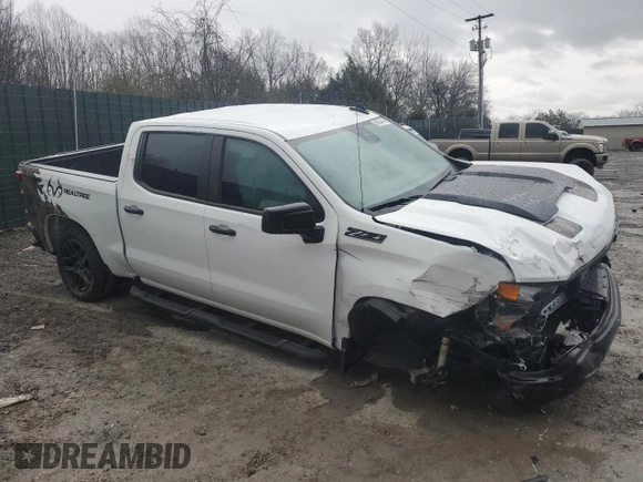 2024 Chevrolet Silverado 1500 Custom Trail Boss with VIN 3GCUDCEDXRG440495, listed as a Copart auction lot 86834844 with 4,136 mi miles and Salvage Title. Bid and sale history available at carsss.com. Image 4.