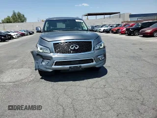 2017 Infiniti QX80 with VIN JN8AZ2NE4H9155253, listed as a Copart auction lot 61476684 with 116,579 mi miles and Salvage Title. Bid and sale history available at carsss.com. Image 10.