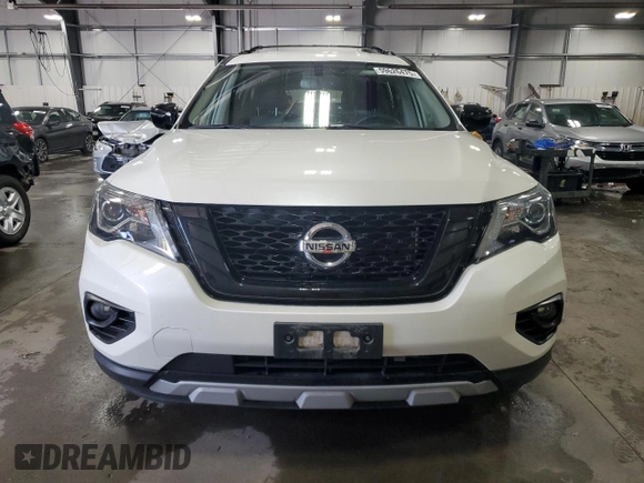 2019 Nissan Pathfinder S with VIN 5N1DR2MM0KC633465, listed as a Copart auction lot 59626475 with 38,019 mi miles and Salvage title. Bid and sale history available at DreamBid. Image 5.