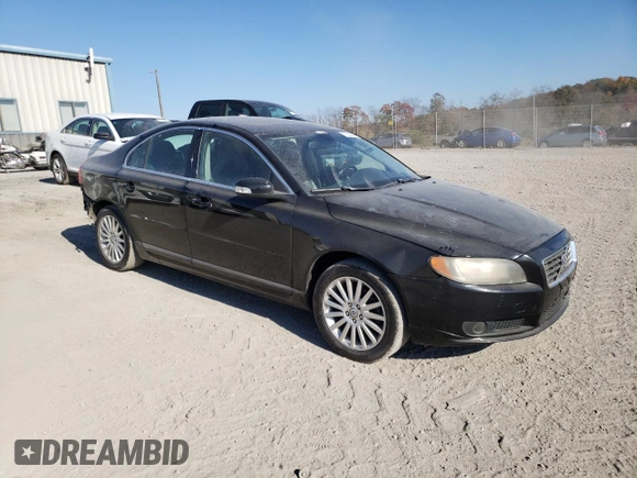 2007 Volvo S80 I6 with VIN YV1AS982871027227, listed as a Copart auction lot 77363434 with 119,253 mi miles and Salvage Title. Bid and sale history available at carsss.com. Image 4.