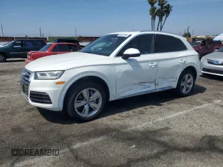 2018 Audi Q5 Premium Plus with VIN WA1BNAFY2J2071648, listed as a Copart auction lot 60487935 with 50,668 mi miles and Salvage title. Bid and sale history available at DreamBid. Image 1.