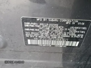 2025 Subaru Forester Limited с VIN JF2SLDNC5SH443423, выставлен на аукционе Copart как лот 50396375 с пробегом Не указан миль и Списание • Salvage title. История ставок и продаж доступна на DreamBid. Изображение 14.