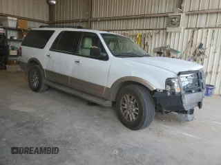 2012 Ford Expedition Max King Ranch with VIN 1FMJK1H53CEF05151, listed as a Copart auction lot 49463785 with 189,350 mi miles and Salvage title. Bid and sale history available at DreamBid. Image 4.