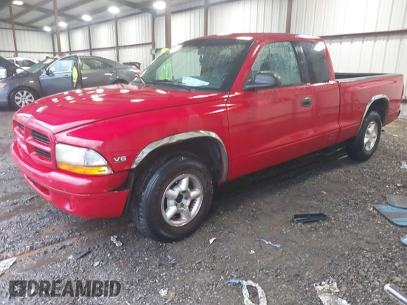 1998 Dodge Dakota SLT with VIN 1B7GL22X2WS691119, listed as a IAAI auction lot 41056451 with 219,224 mi miles. Bid and sale history available at carsss.com. Image 17.