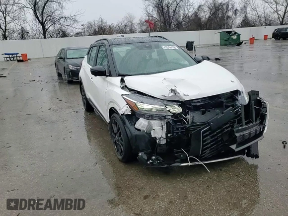 2024 Nissan Kicks SR with VIN 3N1CP5DV3RL570699, listed as a Copart auction lot 43344445 with 13,763 mi miles and Salvage Title. Bid and sale history available at DreamBid. Image 10.
