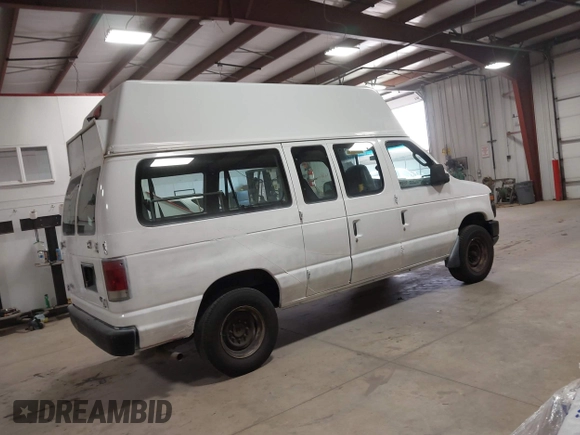 2008 Ford Econoline Cargo Commercial with VIN 1FTNE24W08DB58117, listed as a IAAI auction lot 41794228 with 217,648 mi miles and . Bid and sale history available at carsss.com. Image 4.