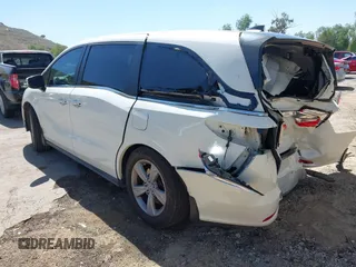 2019 Honda Odyssey EX-L z VIN 5FNRL6H76KB066365, wystawiony jako IAAI lot #42000967 z przebiegiem 124 113 mil mil oraz . Historia ofert i sprzedaży dostępna na DreamBid. Obrazek 3.