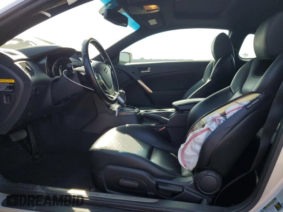 2013 Hyundai Genesis Coupe R-Spec with VIN KMHHU6KJ3DU112575, listed as a Copart auction lot 57287265 with 55,720 mi miles and Salvage title. Bid and sale history available at DreamBid. Image 7.