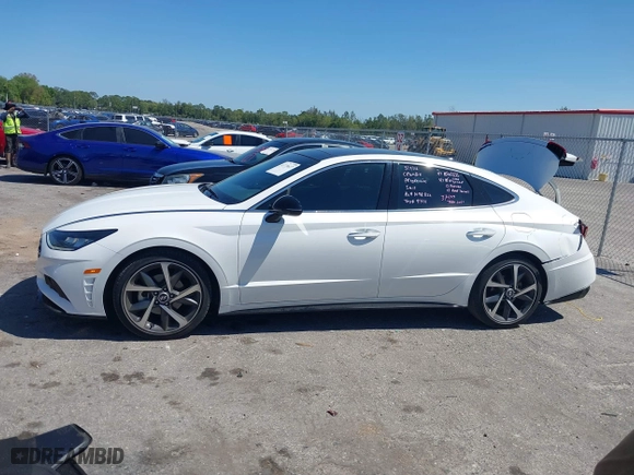 2022 Hyundai Sonata SEL Plus with VIN KMHL44J25NA228145, listed as a IAAI auction lot 41779617 with 37,839 mi miles. Bid and sale history available at carsss.com. Image 14.