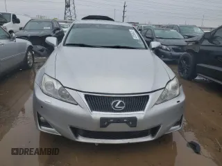 2011 Lexus IS 350 with VIN JTHCE5C22B5001387, listed as a Copart auction lot 43268425 with 147,066 mi miles and Salvage title. Bid and sale history available at DreamBid. Image 5.