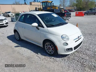 2015 FIAT 500 Sport with VIN 3C3CFFBR1FT663166, listed as a IAAI auction lot 41968299 with 132,772 mi miles. Bid and sale history available at carsss.com. Image 1.