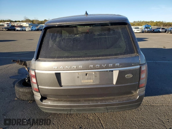 2017 Land Rover Range Rover with VIN SALGR2FK5HA362235, listed as a Copart auction lot 41617135 with 84,568 mi miles and Salvage title. Bid and sale history available at DreamBid. Image 6.
