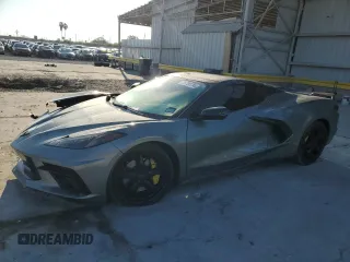 2022 Chevrolet Corvette 3LT with VIN 1G1YC3D42N5107420, listed as a Copart auction lot 75700734 with 25,699 mi miles and Salvage Title. Bid and sale history available at carsss.com. Image 1.