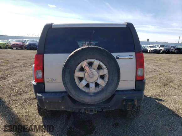 2006 Hummer H3 with VIN 5GTDN136168132745, listed as a Copart auction lot 66818484 with 0 mi miles and Salvage Title. Bid and sale history available at carsss.com. Image 6.