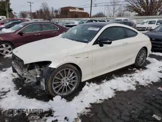 2018 Mercedes-Benz C 43 AMG with VIN WDDWJ6EB8JF671795, listed as a Copart auction lot 44169225 with 114,093 mi miles and Clean Title. Bid and sale history available at carsss.com. Image 1.