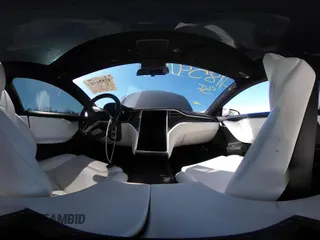 2017 Tesla Model S 100D with VIN 5YJSA1E22HF210635, listed as a IAAI auction lot 41854125 with 112,323 mi miles. Bid and sale history available at carsss.com. Image 21.
