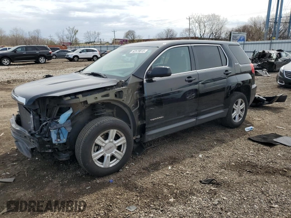 2016 GMC Terrain SLE with VIN 2GKALMEK6G6245324, listed as a Copart auction lot 52579815 with 63,156 mi miles and Salvage Title. Bid and sale history available at carsss.com. Image 1.
