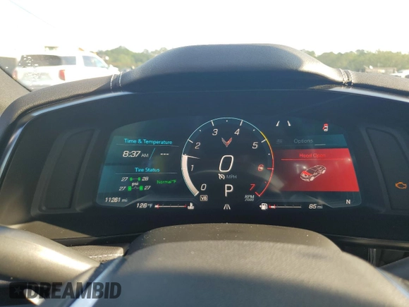 2024 Chevrolet Corvette 1LT with VIN 1G1YA2D48R5119416, listed as a Copart auction lot 57815215 with 11,261 mi miles and Non repairable. Bid and sale history available at DreamBid. Image 9.