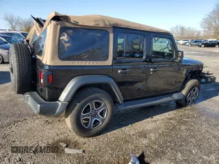 2020 Jeep Wrangler Unlimited Sport with VIN 1C4HJXDN9LW163116, listed as a Copart auction lot 82769764 with 75,092 mi miles and Salvage title. Bid and sale history available at DreamBid. Image 3.