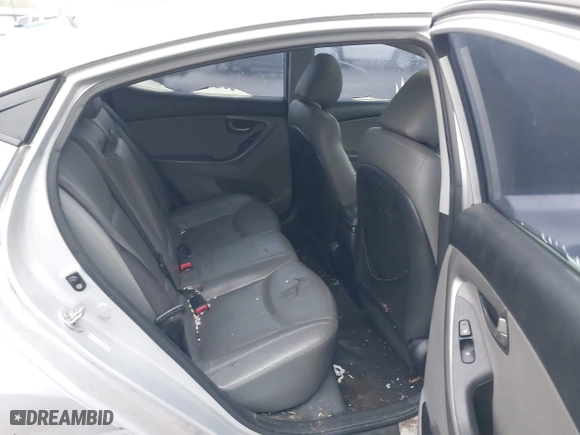 2013 Hyundai Elantra GLS PZEV with VIN KMHDH4AE9DU499015, listed as a IAAI auction lot 41938352 with 243,771 mi miles. Bid and sale history available at carsss.com. Image 8.
