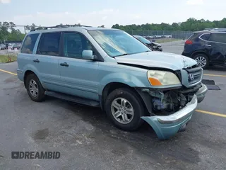 2003 Honda Pilot EX z VIN 2HKYF186X3H503252, wystawiony jako IAAI lot #42295362 z przebiegiem 277 650 mil mil oraz . Historia ofert i sprzedaży dostępna na DreamBid. Obrazek 1.