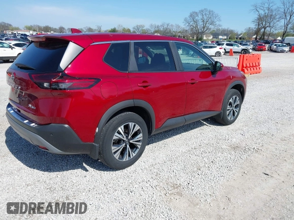 2023 Nissan Rogue SV with VIN 5N1BT3BB1PC691530, listed as a IAAI auction lot 41928223 with 26,279 mi miles. Bid and sale history available at carsss.com. Image 4.