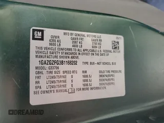 2011 Chevrolet Express Passenger LS с VIN 1GAZGZFG3B1168202, выставлен на аукционе Copart как лот 73243294 с пробегом 262 437 миль миль и Списание • Salvage title. История ставок и продаж доступна на DreamBid. Изображение 13.
