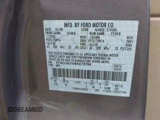 2008 Ford Escape XLT with VIN 1FMCU93108KE75766, listed as a IAAI auction lot 42595254 with 165,436 mi miles and . Bid and sale history available at DreamBid. Image 9.