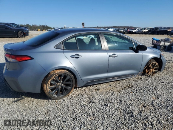 2024 Toyota Corolla SE with VIN 5YFS4MCE7RP183721, listed as a Copart auction lot 45526915 with 48,335 mi miles and Salvage Title. Bid and sale history available at DreamBid. Image 3.