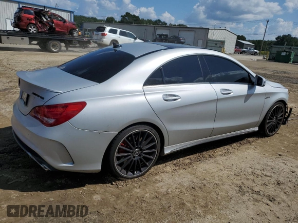 2015 Mercedes-Benz CLA 45 AMG with VIN WDDSJ5CB2FN176288, listed as a Copart auction lot 71670714 with 90,075 mi miles and Salvage Title. Bid and sale history available at DreamBid. Image 3.