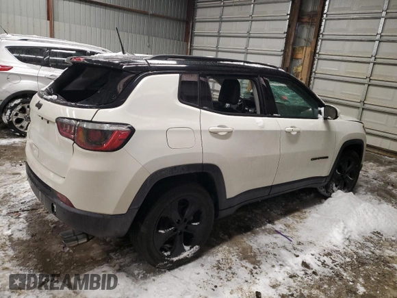 2020 Jeep Compass Altitude with VIN 3C4NJCBB4LT147559, listed as a Copart auction lot 87319264 with Not Provided miles and Salvage Title. Bid and sale history available at carsss.com. Image 3.