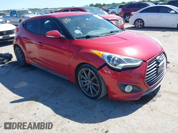 2016 Hyundai Veloster Turbo with VIN KMHTC6AE6GU294648, listed as a IAAI auction lot 42311378 with 94,552 mi miles and . Bid and sale history available at DreamBid. Image 1.