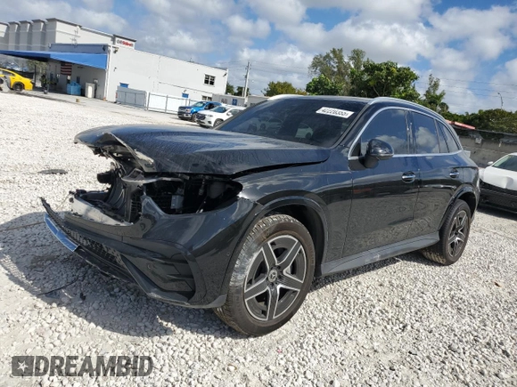 2023 Mercedes-Benz GLC with VIN W1NKM4GB6PF042216, listed as a Copart auction lot 42220355 with 19,639 mi miles and Salvage Title. Bid and sale history available at carsss.com. Image 1.