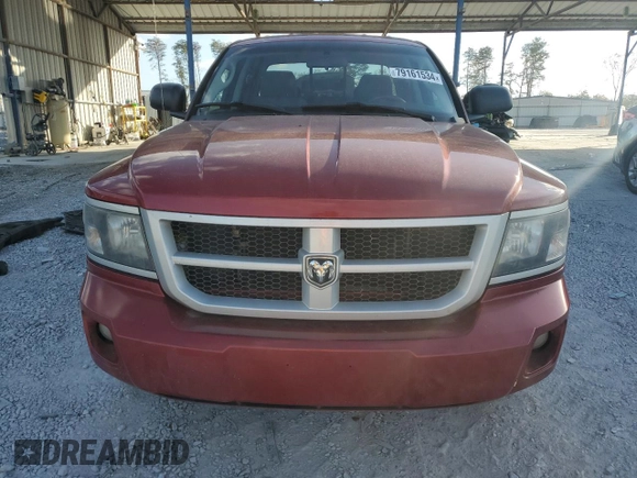 2010 Dodge Dakota SXT with VIN 1D7CW3GP0AS107674, listed as a Copart auction lot 79161534 with 181,681 mi miles and Salvage Title. Bid and sale history available at DreamBid. Image 5.
