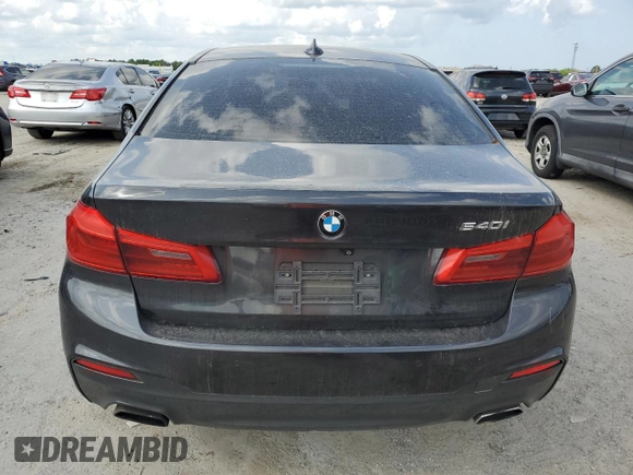 2017 BMW 5 Series 540i with VIN WBAJE5C37HG914805, listed as a Copart auction lot 50721455 with 56,668 mi miles and Salvage Title. Bid and sale history available at carsss.com. Image 6.