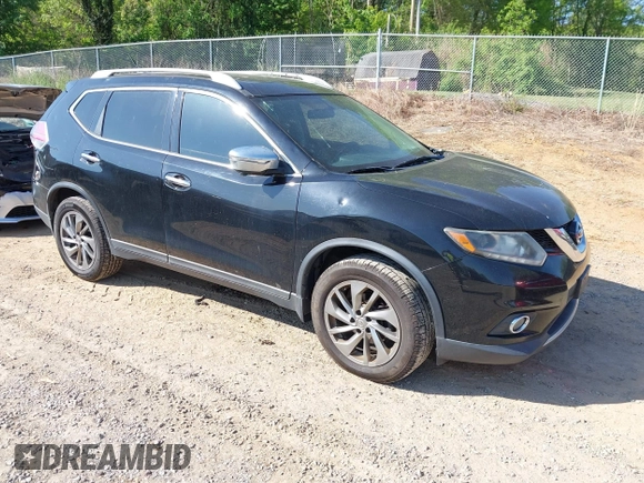 2015 Nissan Rogue SL with VIN 5N1AT2MV0FC879838, listed as a IAAI auction lot 42144778 with 200,965 mi miles. Bid and sale history available at carsss.com. Image 1.