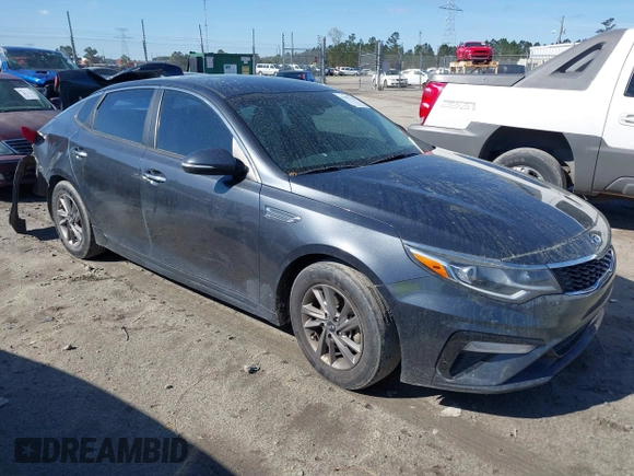 2020 Kia Optima LX with VIN 5XXGT4L31LG385283, listed as a IAAI auction lot 41803347 with 129,302 mi miles. Bid and sale history available at carsss.com. Image 1.