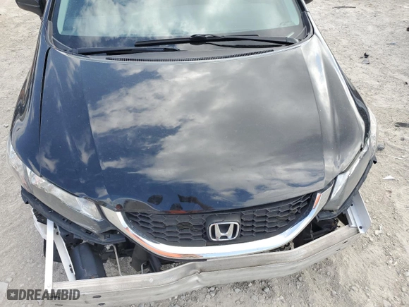 2015 Honda Civic Sedan LX with VIN 19XFB2F53FE090926, listed as a Copart auction lot 52438785 with 76,888 mi miles and Salvage Title. Bid and sale history available at carsss.com. Image 11.