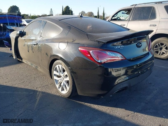 2013 Hyundai Genesis Coupe 2.0T R-Spec with VIN KMHHT6KDXDU095528, listed as a IAAI auction lot 41409123 with 1 mi miles. Bid and sale history available at carsss.com. Image 3.