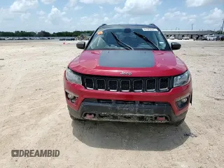 2020 Jeep Compass Trailhawk with VIN 3C4NJDDB5LT177298, listed as a Copart auction lot 61922045 with 108,619 mi miles and Salvage title. Bid and sale history available at DreamBid. Image 14.