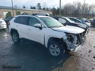 2022 Toyota RAV4 Hybrid XLE with VIN 4T3RWRFV3NU051850, listed as a IAAI auction lot 41571914 with 55,584 mi miles. Bid and sale history available at carsss.com. Image 1.