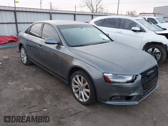 2013 Audi A4 Premium Plus z VIN WAUEFAFL6DA057358, wystawiony jako IAAI lot #40967023 z przebiegiem 154 509 mil mil oraz . Historia ofert i sprzedaży dostępna na DreamBid. Obrazek 1.