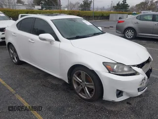2011 Lexus IS 250 with VIN JTHBF5C25B5149218, listed as a IAAI auction lot 41789013 with 145,183 mi miles. Bid and sale history available at carsss.com. Image 1.