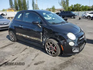 2015 FIAT 500 Sport with VIN 3C3CFFBR6FT707324, listed as a Copart auction lot 52403905 with 61,937 mi miles and Clean Title. Bid and sale history available at carsss.com. Image 4.