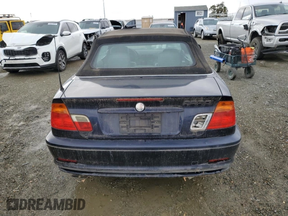 2001 BMW 3 Series 325Ci with VIN WBABS33471JY55113, listed as a Copart auction lot 78753424 with 183,793 mi miles and Clean Title. Bid and sale history available at carsss.com. Image 6.