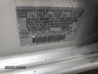 2024 Nissan Versa SR z VIN 3N1CN8FV8RL822726, wystawiony jako Copart lot #57810075 z przebiegiem 31 786 mil mil oraz Szkoda całkowita • Salvage title. Historia ofert i sprzedaży dostępna na DreamBid. Obrazek 12.