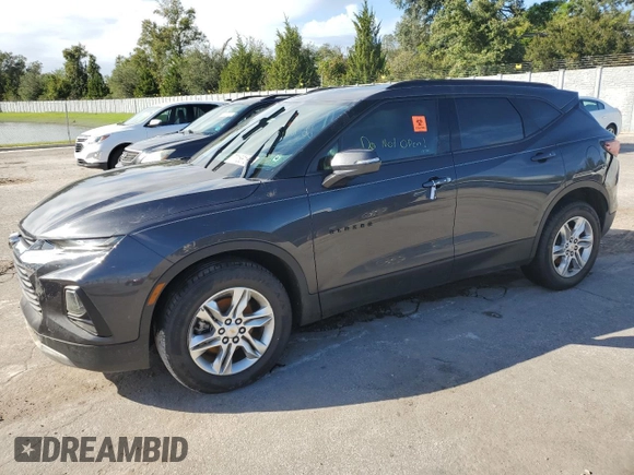 2021 Chevrolet Blazer LT z VIN 3GNKBCRS1MS529486, wystawiony jako Copart lot #55238345 z przebiegiem Nie podano mil oraz Nie do naprawy • Non repairable. Historia ofert i sprzedaży dostępna na DreamBid. Obrazek 1.