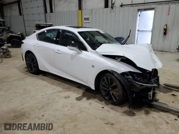 2021 Lexus IS 350 F Sport with VIN JTHGZ1E25M5019560, listed as a Copart auction lot 51089665 with Not Provided miles and Salvage Title. Bid and sale history available at DreamBid. Image 4.